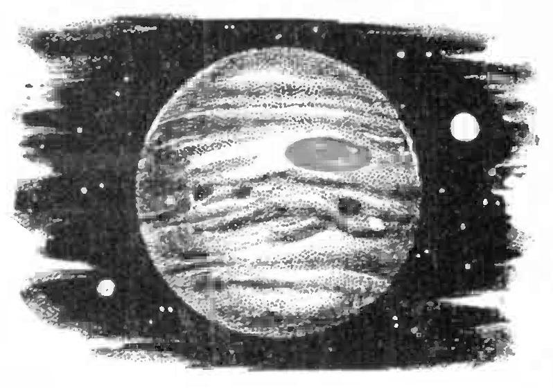Drawing of planet Jupiter