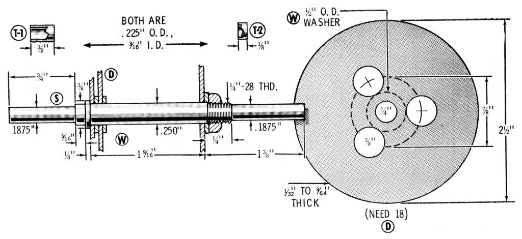 Tesla turbine rotor assembly.