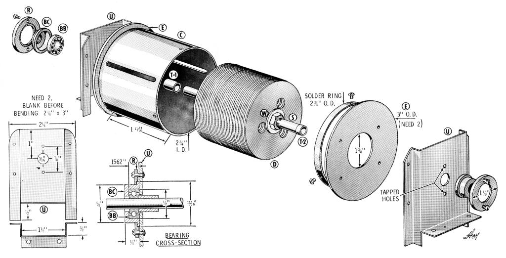 Tesla turbine housing assembly.