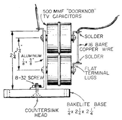 Detail of capacitor mounting for New and Improved Tesla Coil