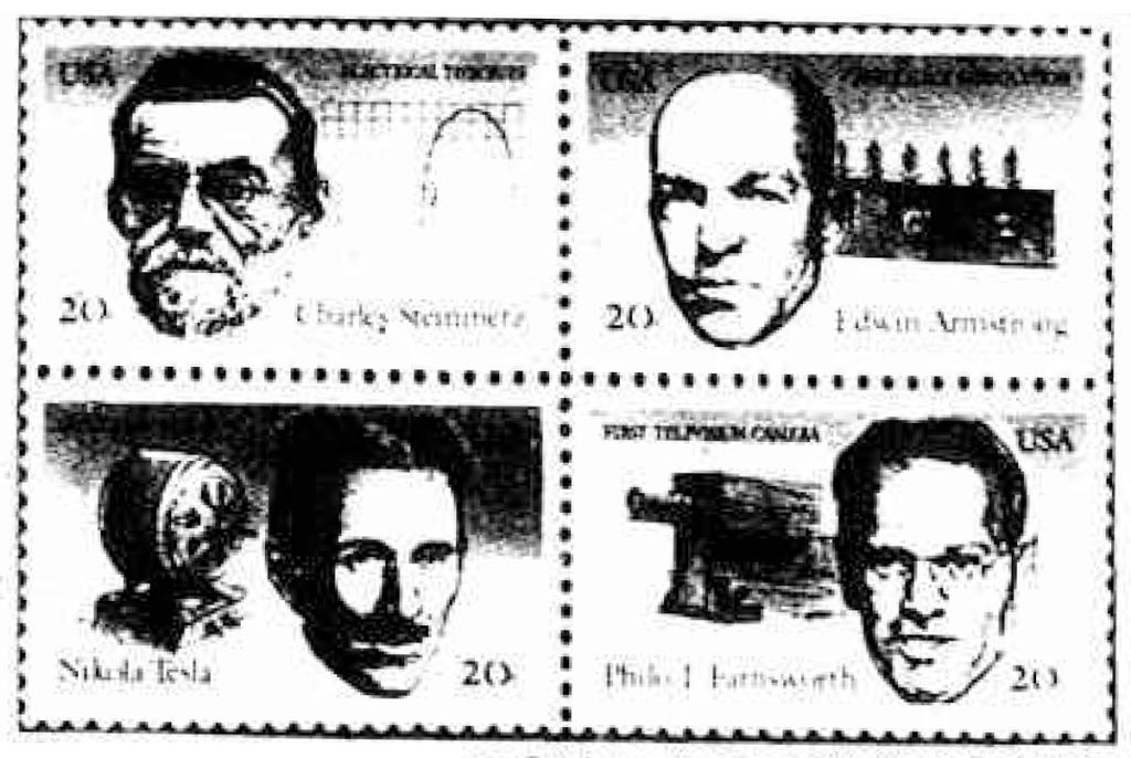 Four inventors honored with commemorative stamps