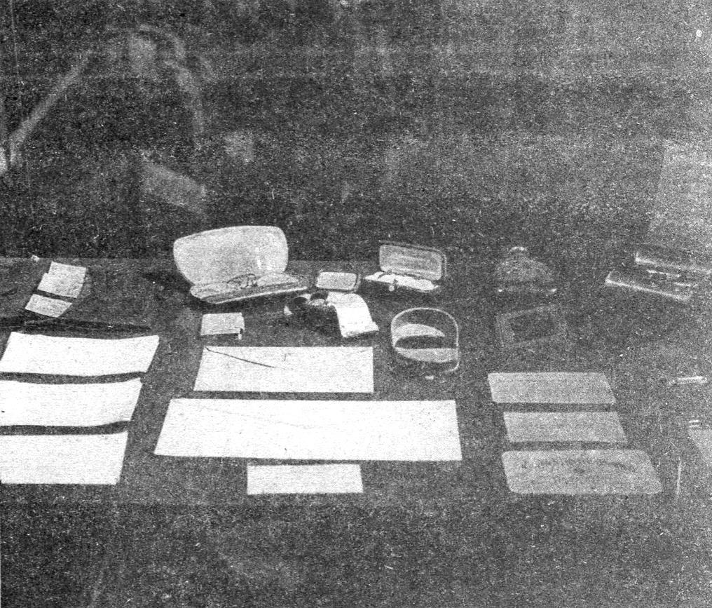 Personal items from Tesla's desk