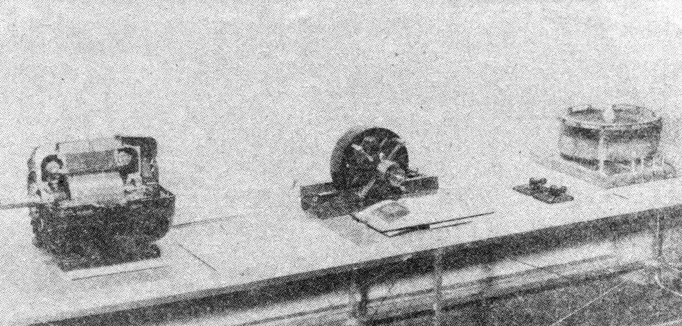 Tesla Museum exhibit with motors and Egg of Columbus