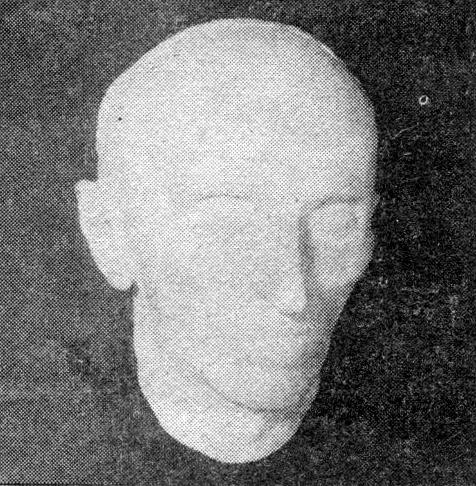 Death mask of Nikola Tesla