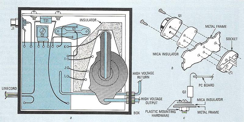 Plasma globe assembly diagram.