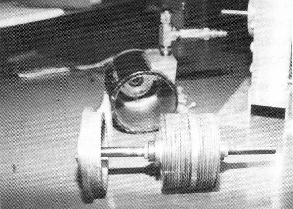 The rotor of Franklin Macon's 3.5-inch Tesla turbine