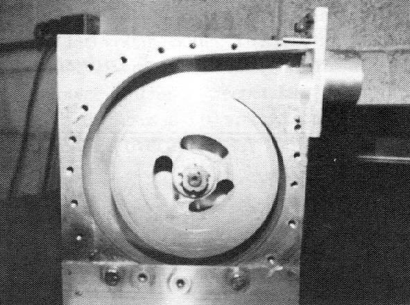 Close-up of Franklin Macon's Tesla Turbine pump