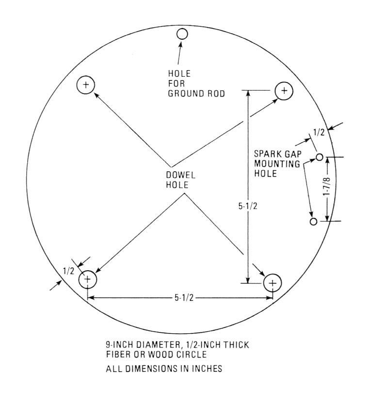 Solid state Tesla coil deck template.