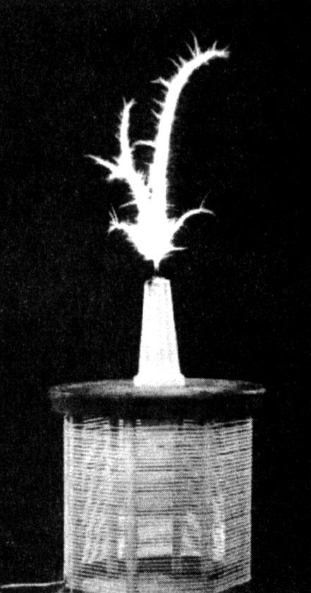 Etheric Discharge From Eric Dollard's Tesla Magnifying Transmitter.