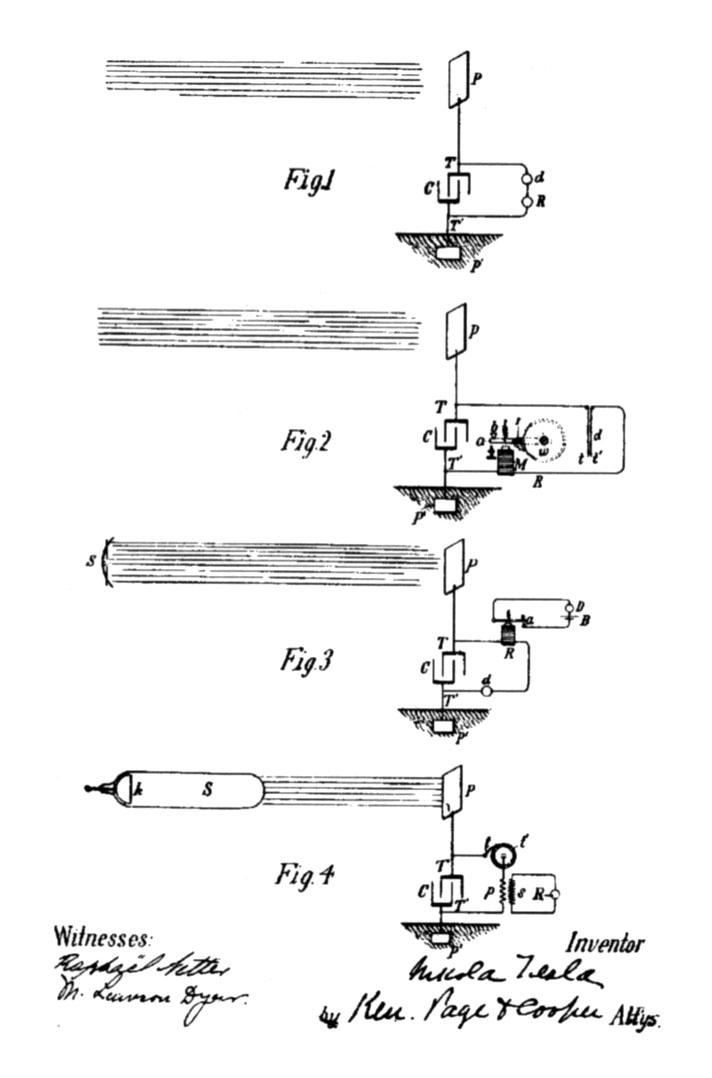 Elaboration on apparatus for charge buildup from U.S. Patent No. 685,957.