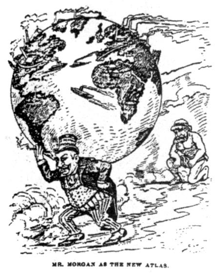 J. P. Morgan as Atlas Cartoon