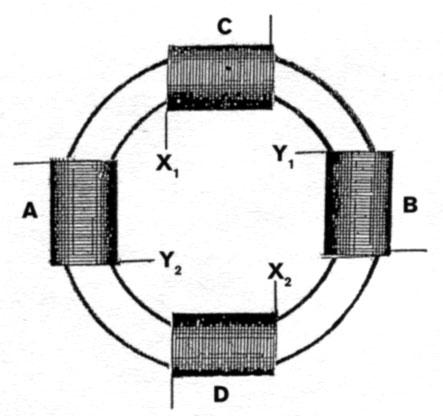 Modifying a motor's stator coils for rotating magnetic field project.