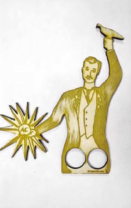 Nikola Tesla finger puppet
