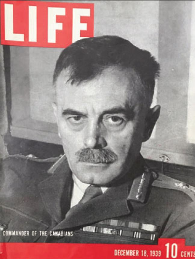 Life magazine cover featuring General Andrew McNaughton