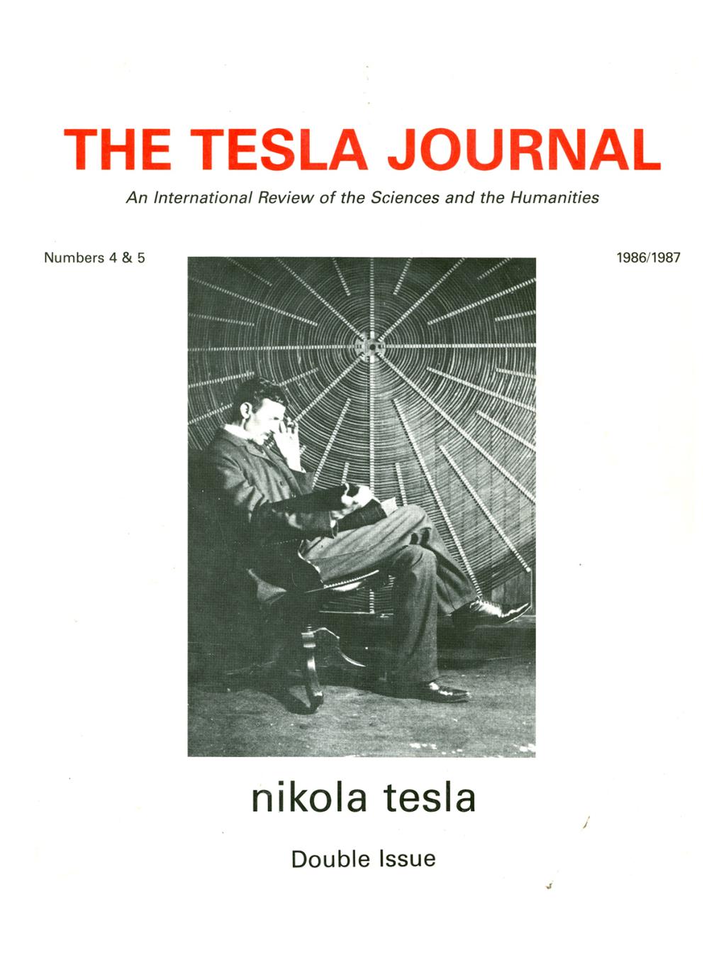 The Tesla Journal - Number 4 & 5 - 1986/1987 - Front cover