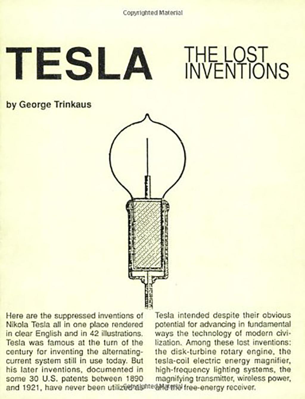 Tesla - The Lost Inventions - Front cover