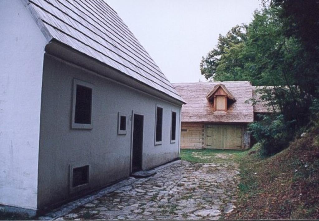 View of the Nikola Tesla Birthplace Home and Barn
