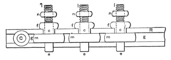 Diagram of discharger with multiple gaps
