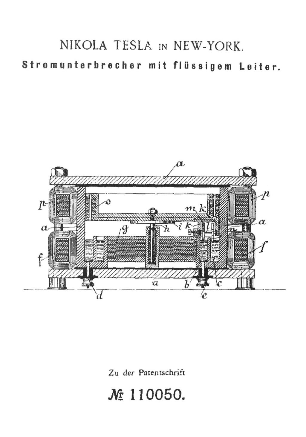 German Patent 110050 - Image 1.