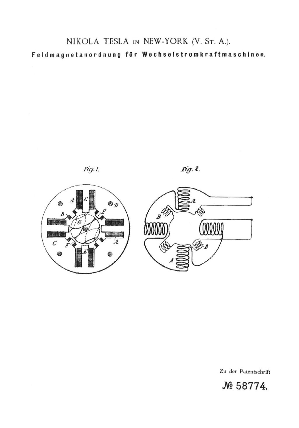 German Patent 58774 - Image 1.