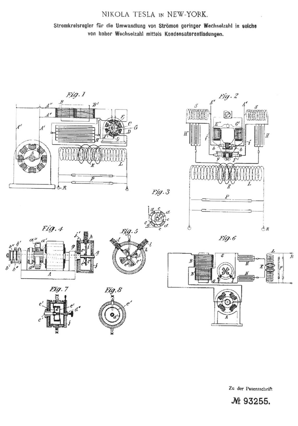 German Patent 93255 - Image 1.