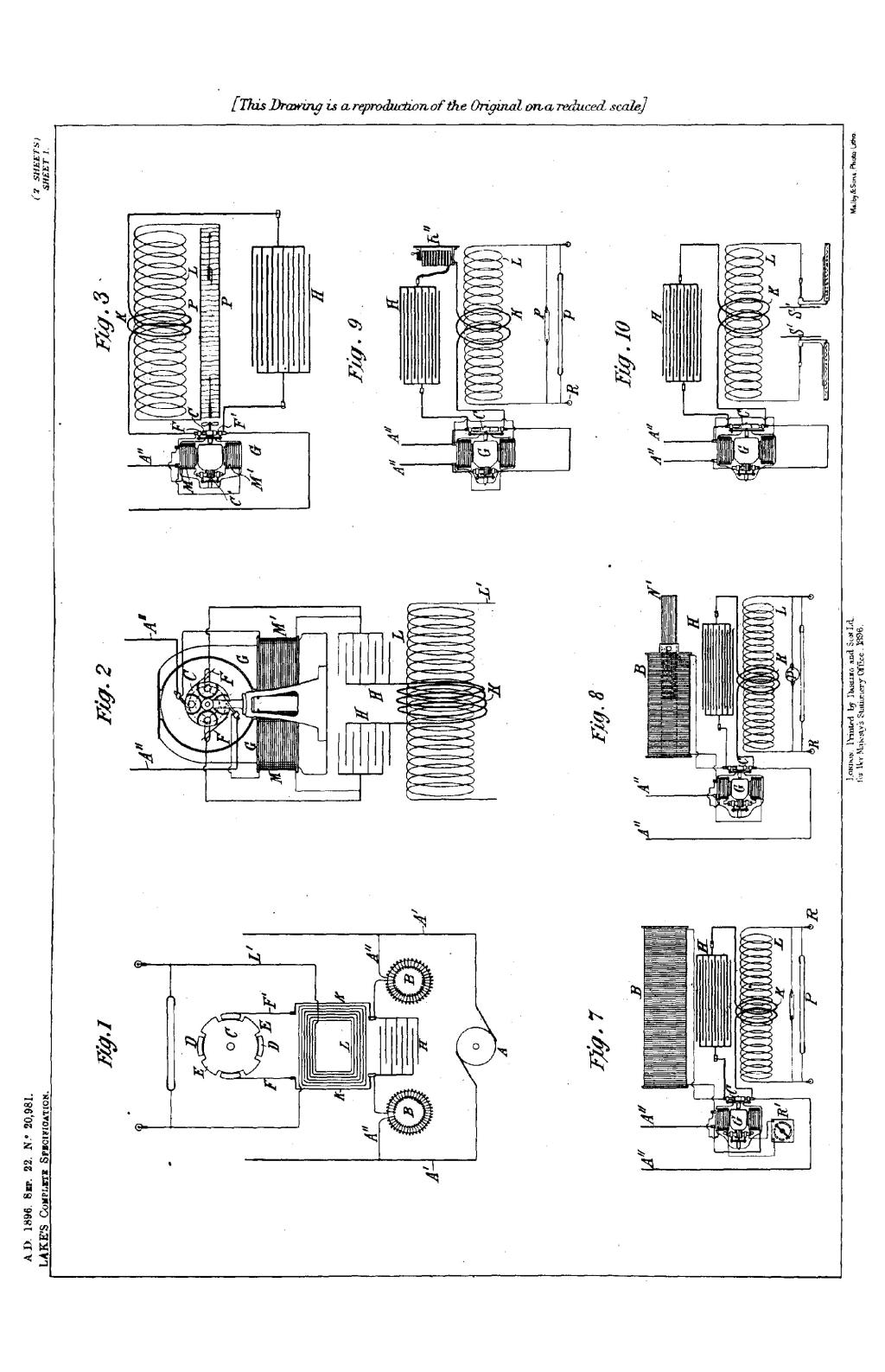 Nikola Tesla British Patent 20,981 - Improvements Relating to the Production, Regulation, and Utilization of Electric Currents of High Frequency, and to Apparatus Therefor - Image 1