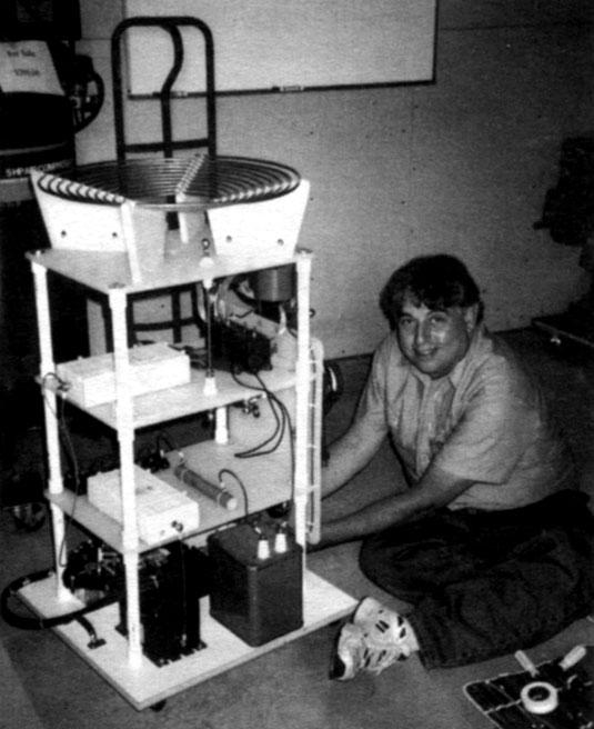 Louis Balint with level-shifted Tesla coil.