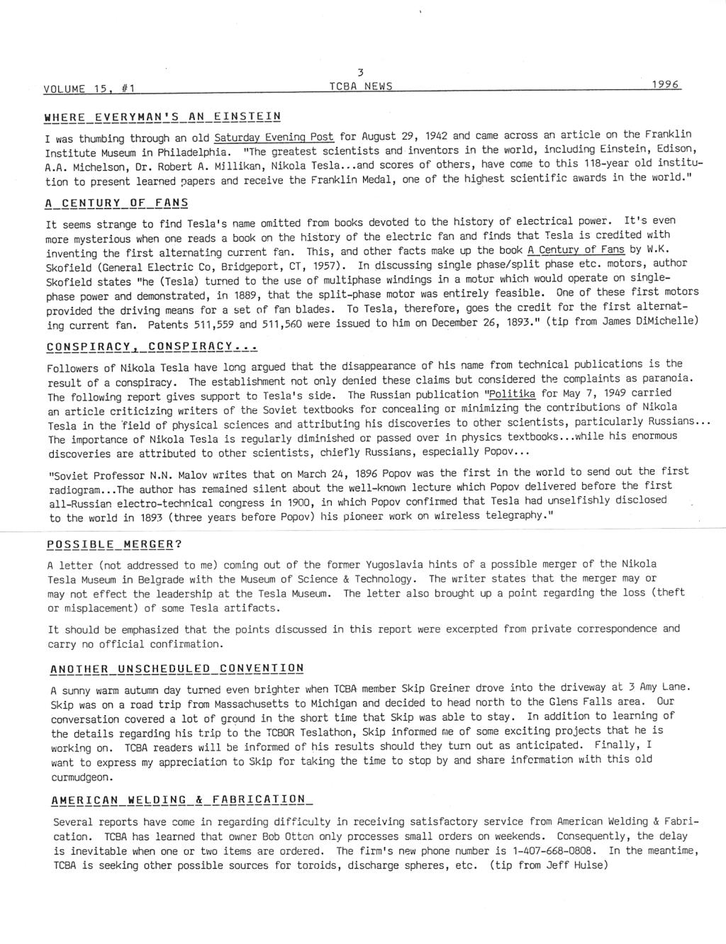 TCBA Volume 15 - Issue 1 - Page 3 of 18