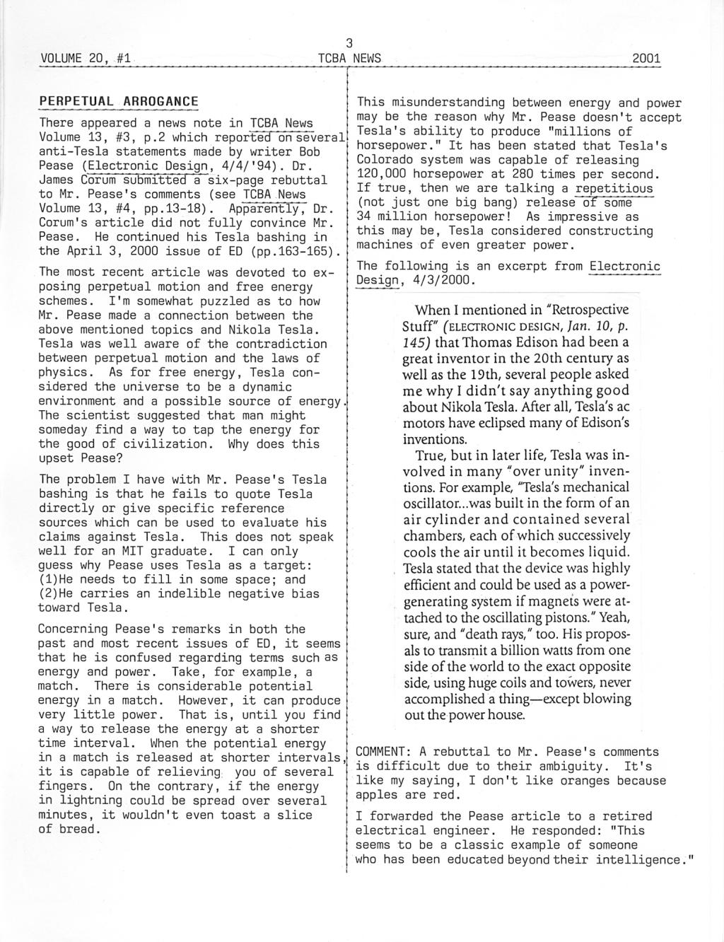 TCBA Volume 20 - Issue 1 - Page 3 of 18