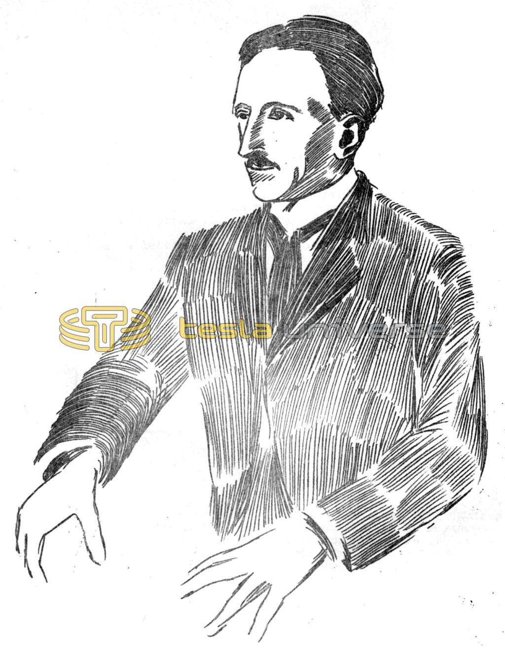 Reproduction of Tesla portrait by Princess Lwoff-Parlaghy