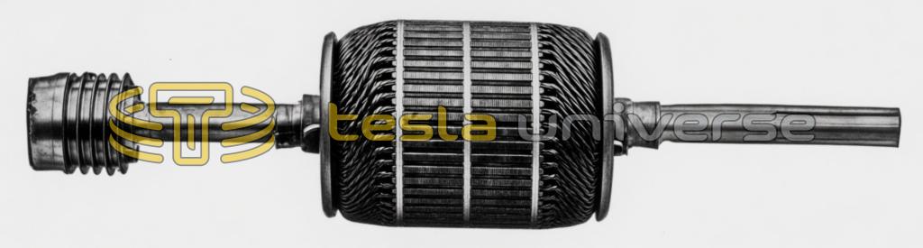 Tesla 10 HP Motor Rotating Primary
