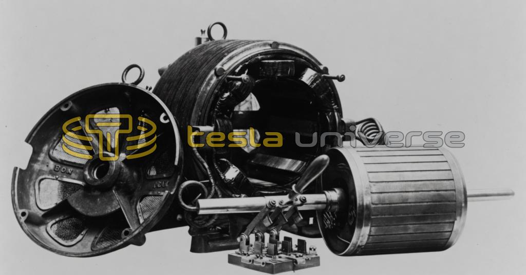 Tesla 5 HP Alternating Current Induction Motor