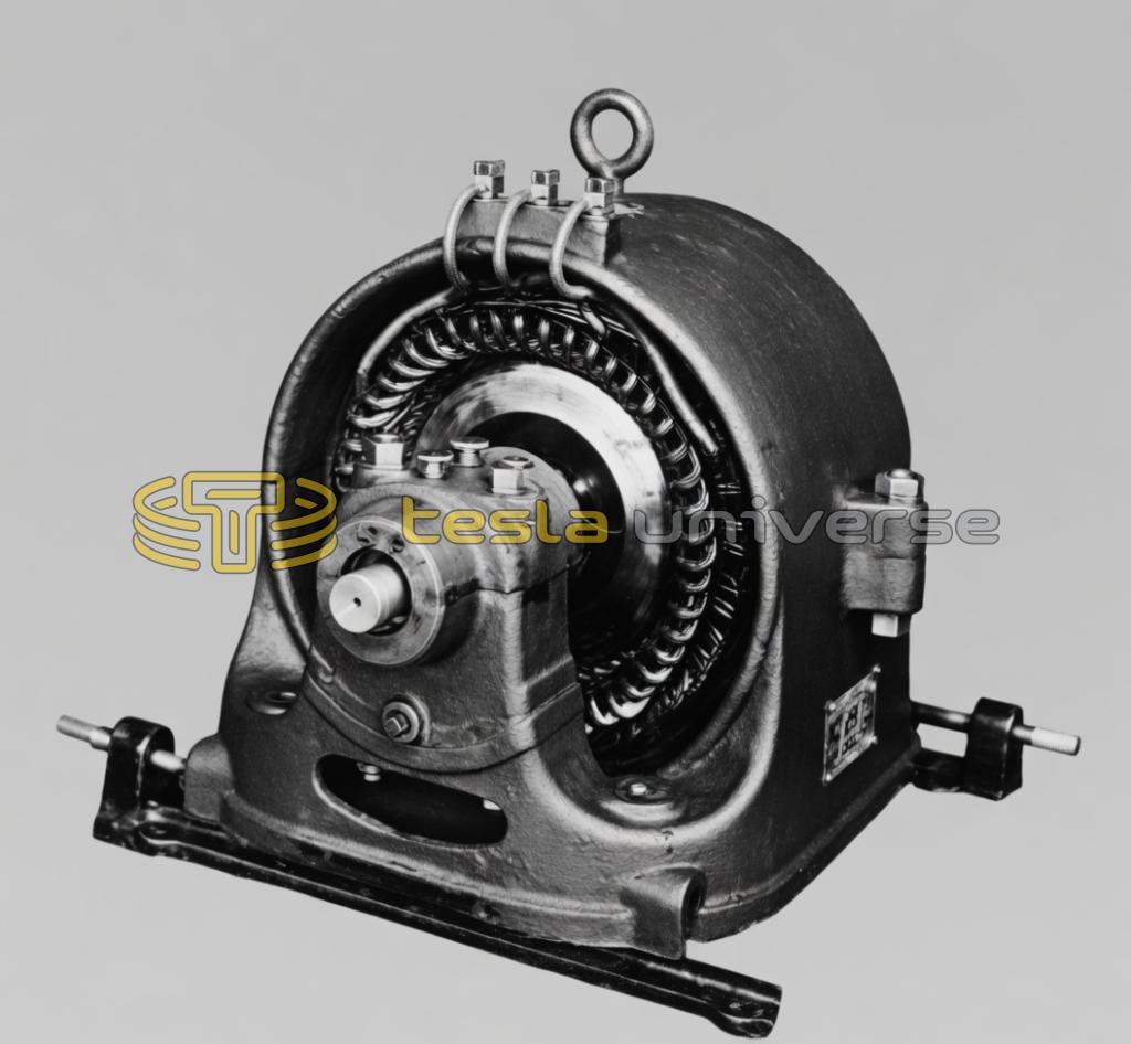 Tesla Three-Phase Alternating Current Induction Motor