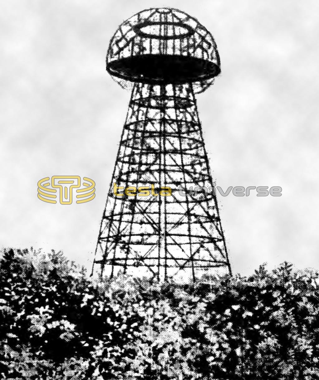 Newspaper Photo of Wardenclyffe Tower