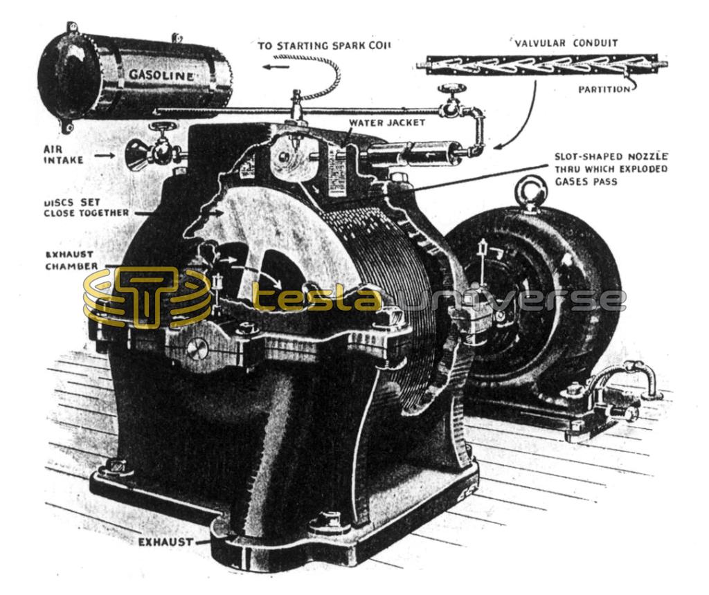 Valveless and Bucketless Gasoline Turbine
