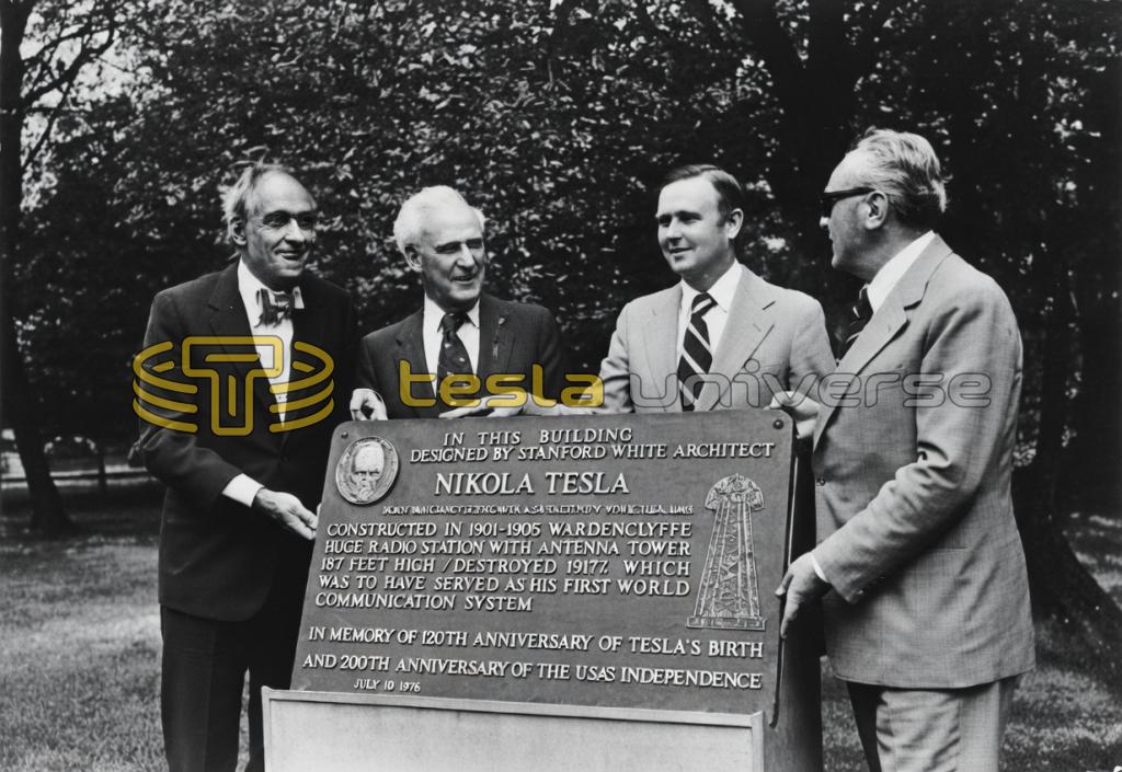 Memorial plaque from Yugoslavia presented to Peerless at Wardenclyffe