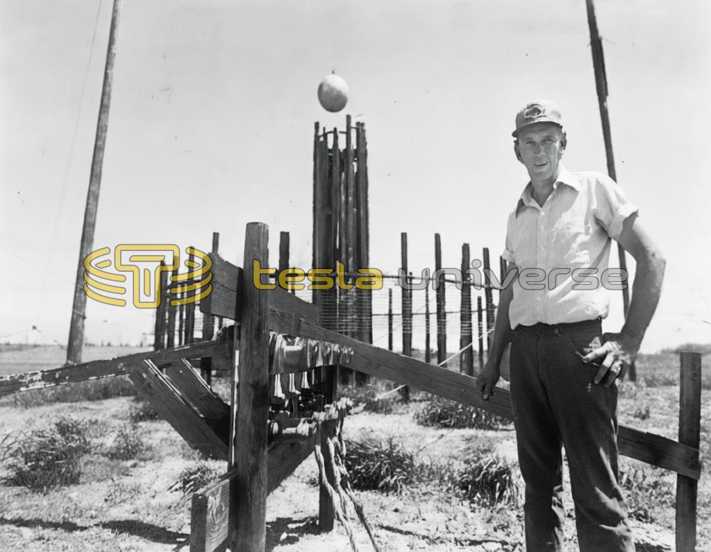 Virgil Fuchs and the People's Power Project Tesla Magnifier near Belgrade, Minn.