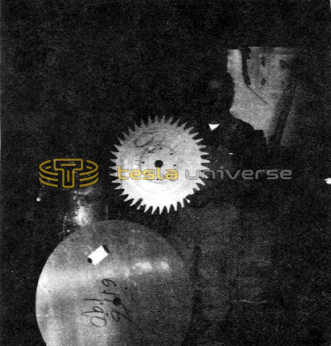 Hand-crafted Tungsten wheels used in the Project Tesla spark gap