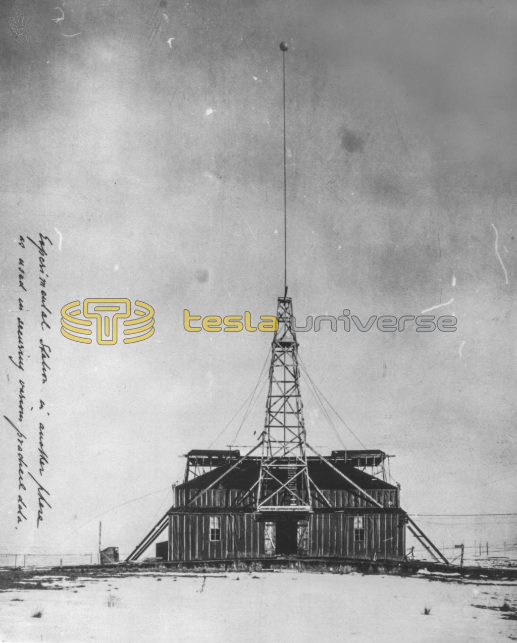 Front view of Nikola Tesla's Colorado Springs Experimental Station