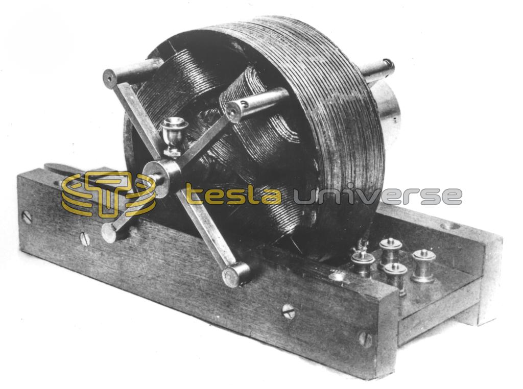 The first Nikola Tesla alternating current induction motor