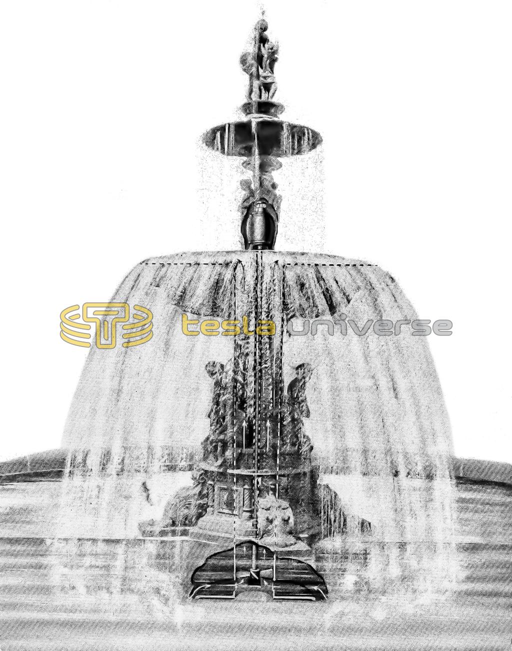 Nikola Tesla's fountain designed for Tiffany's department store
