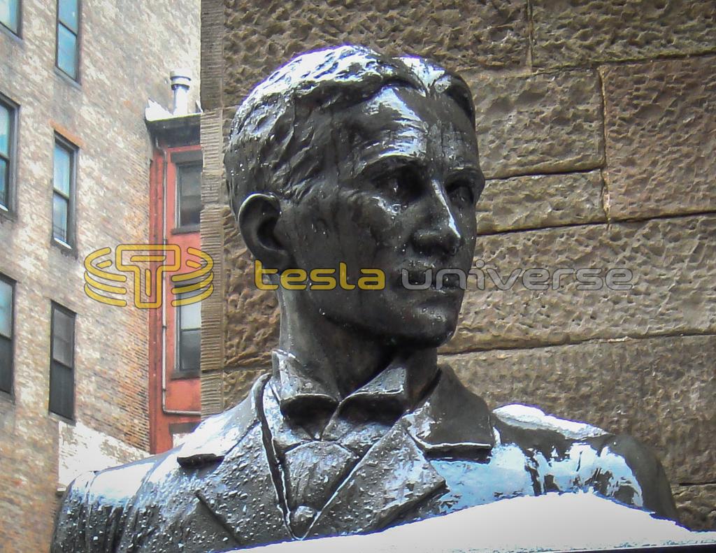 Tesla statue at St. Sava Cathedral in New York City