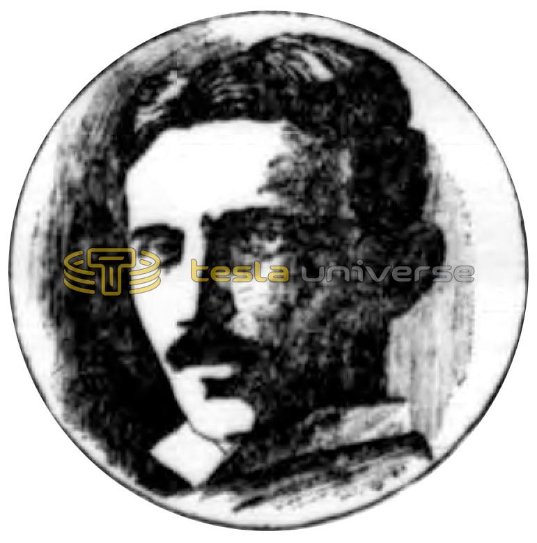 1898 Illustration of Nikola Tesla