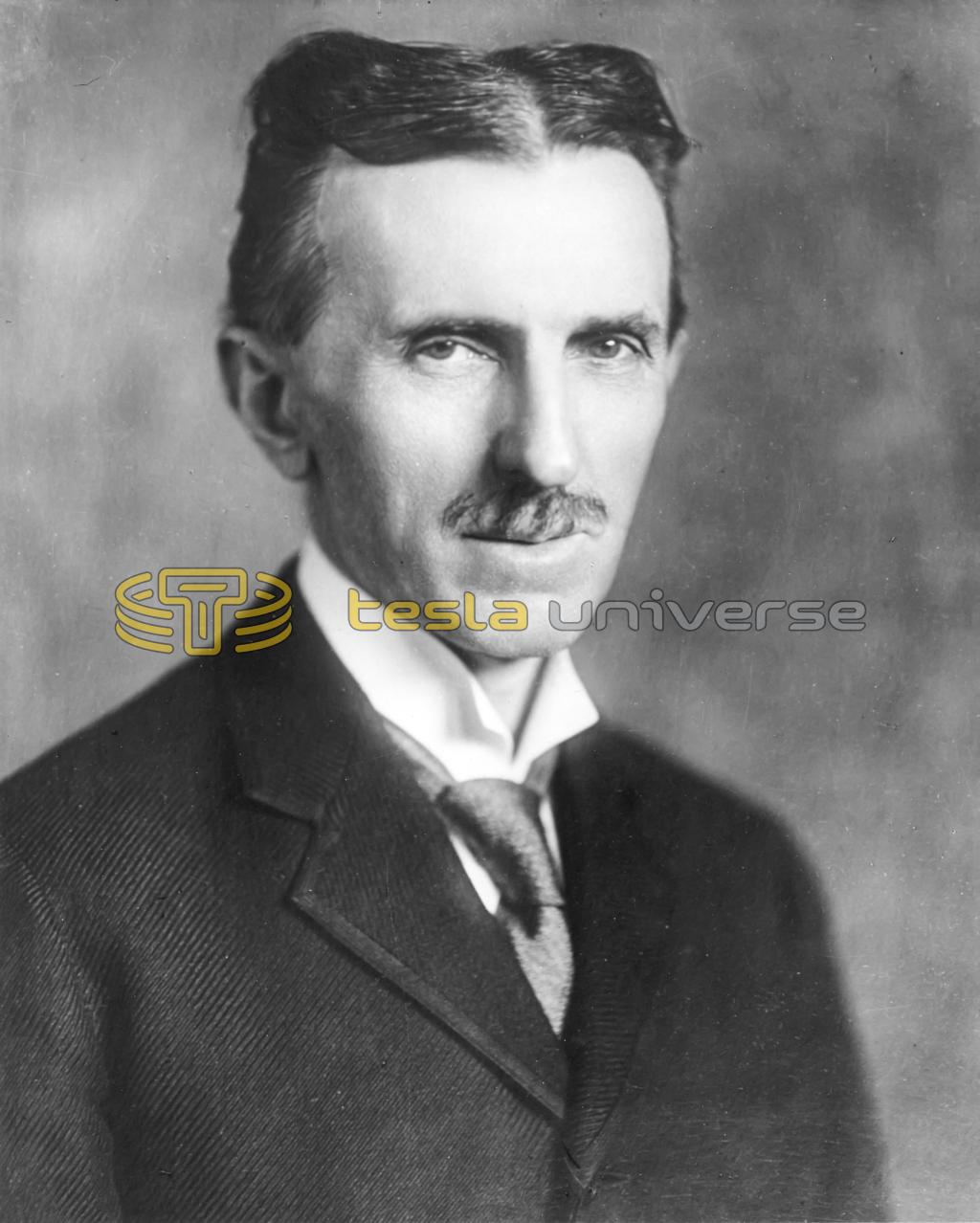 Portrait of Nikola Tesla in his sixties