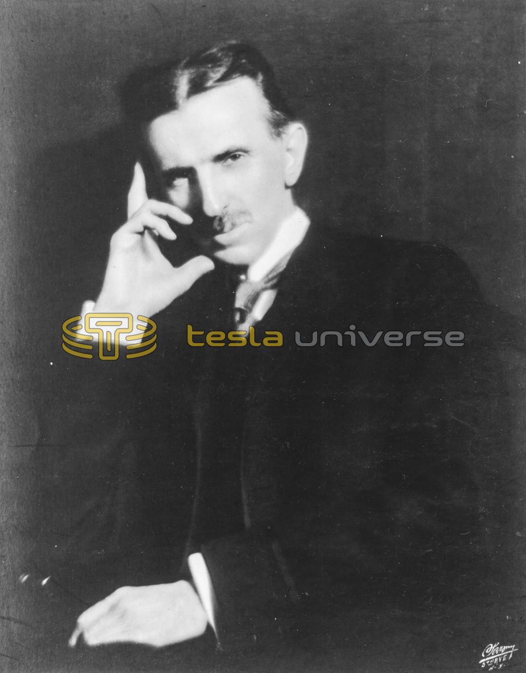 Portrait of Nikola Tesla in 1915, at age fifty-nine