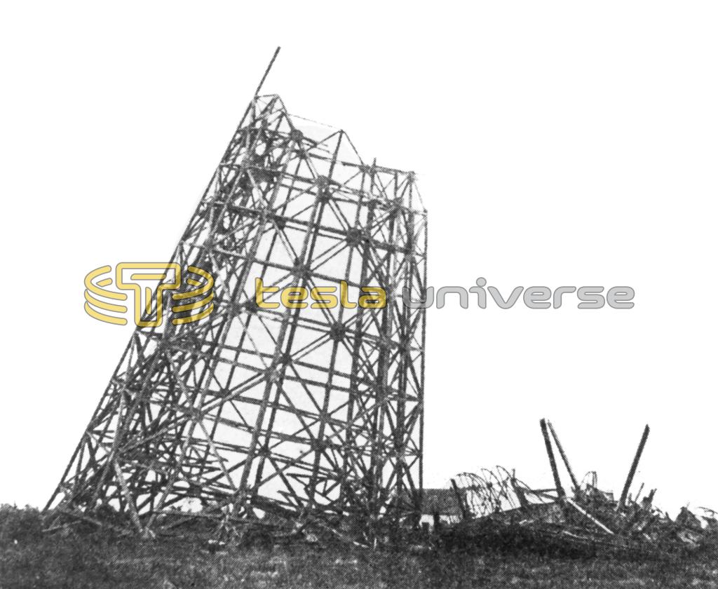 The Wardenclyffe tower after the second dynamiting