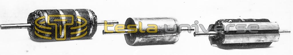 Various armatures used with the early Tesla induction motor