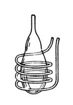Tesla's electric discharge in vacuum tube experiment