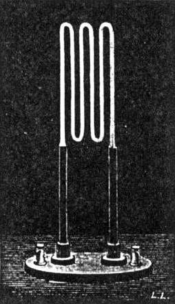 Unipolar Illumination of an Exhausted Tube