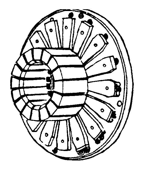 Commutator of a direct current dynamo